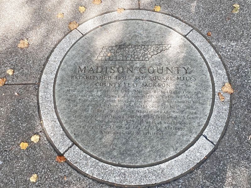 Madison County Marker image. Click for full size.