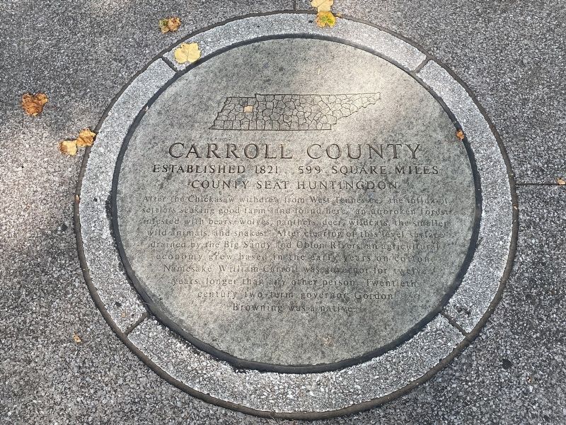 Carroll County Marker image. Click for full size.