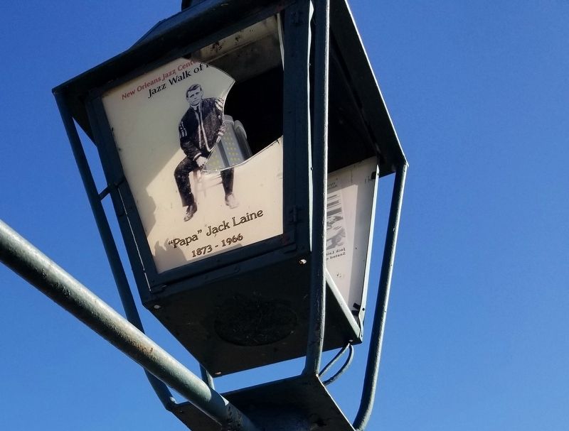 "Papa" Jack Laine Marker. Click for full size. "Papa" Jack Laine Marker image. Click for full size.
