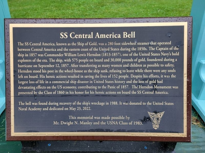 SS Central America Bell Marker image. Click for full size.