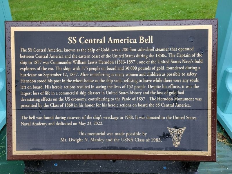 SS Central America Bell Marker image. Click for full size.