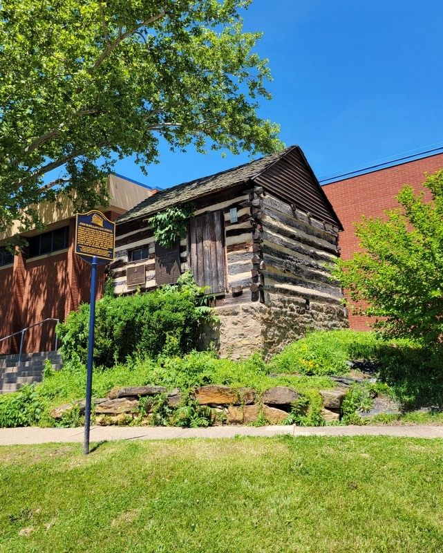 John McMillan's Log School Marker image. Click for full size.