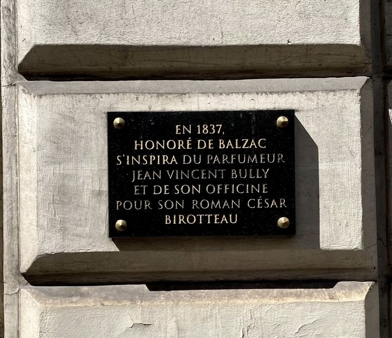 Honor� de Balzac Marker image. Click for full size.