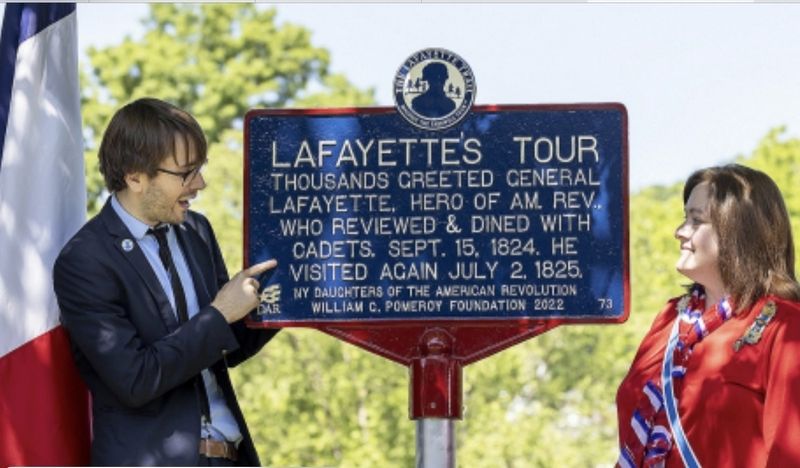 Lafayette's Tour Marker Dedication image. Click for full size.