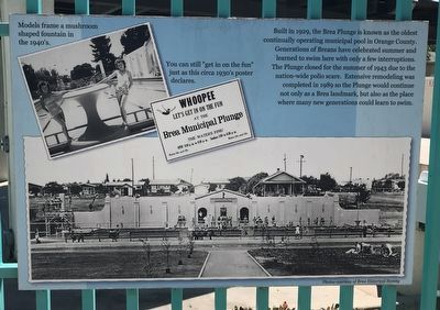 Brea Plunge Marker. Click for full size. Brea Plunge Marker image. Click for full size.