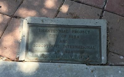 Bandstand dedication plaque image. Click for full size.
