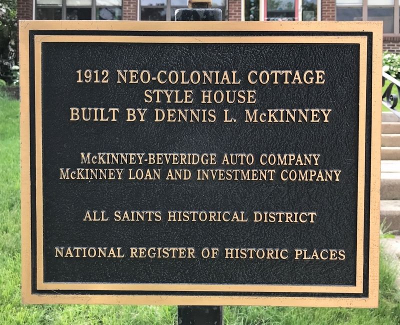 1912 Neo-Colonial Cottage Style House Marker. Click for full size. 1912 Neo-Colonial Cottage Style House Marker image. Click for full size.