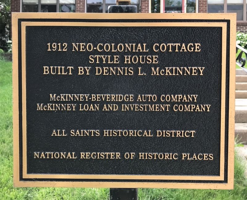 1912 Neo-Colonial Cottage Style House Marker image. Click for full size.