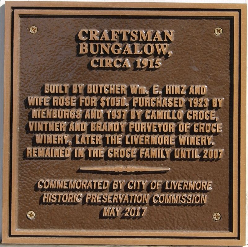 Craftsman Bungalow Marker image. Click for full size.