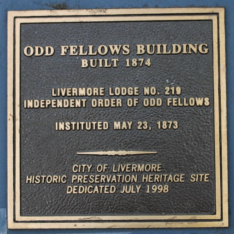 Odd Fellows Building Marker image. Click for full size.