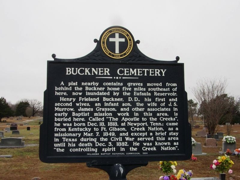 Buckner Cemetery Marker image. Click for full size.