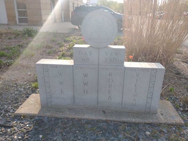 D.A.V.-V.F.W. Veterans Memorial. Click for full size. D.A.V.-V.F.W. Veterans Memorial image. Click for full size.