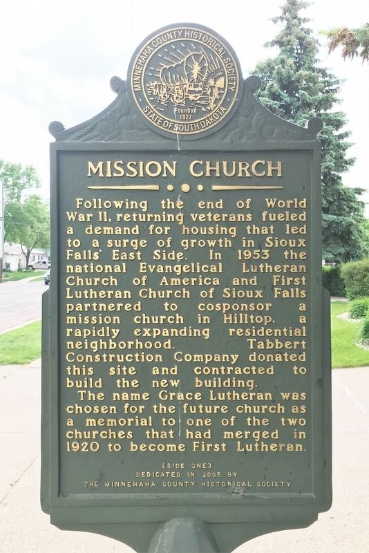 Mission Church Marker <i>(Side one)</i> image. Click for full size.