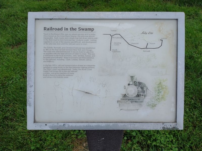 Railroad in the Swamp Marker. Click for full size. Railroad in the Swamp Marker image. Click for full size.