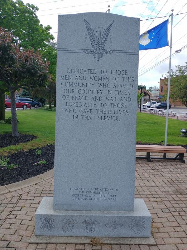 Clyde Veterans Memorial. Click for full size. Clyde Veterans Memorial image. Click for full size.
