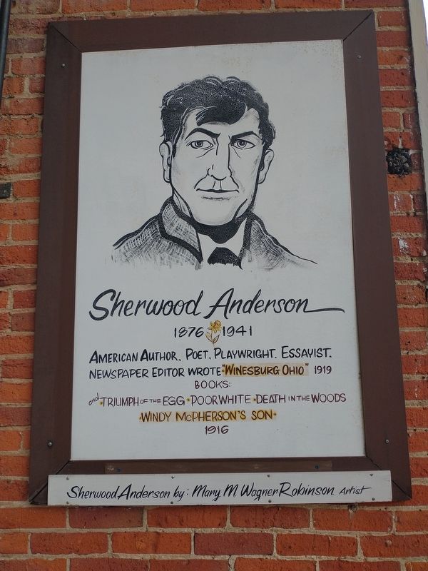 Sherwood Anderson Marker. Click for full size. Sherwood Anderson Marker image. Click for full size.