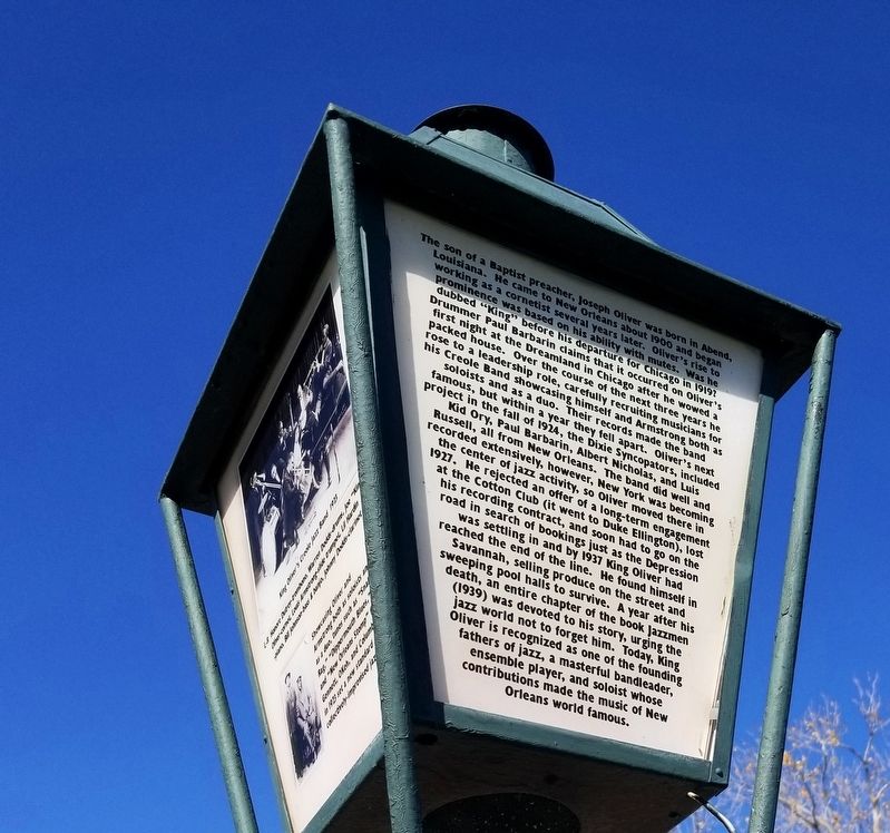 "King" Oliver Marker. Click for full size. "King" Oliver Marker image. Click for full size.