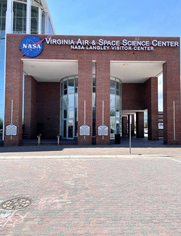 Virginia Air & Space Science Center entrance image. Click for full size.