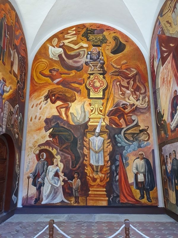 Jos� Ch�vez Morado Mural at the People's Museum image. Click for full size.