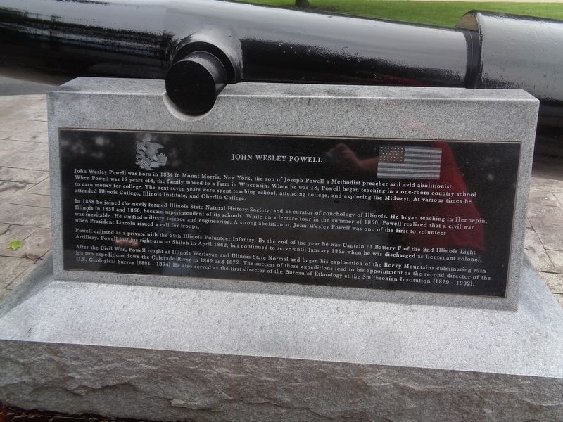 John Wesley Powell / 30-Pounder Parrott Rifle Marker image. Click for full size.
