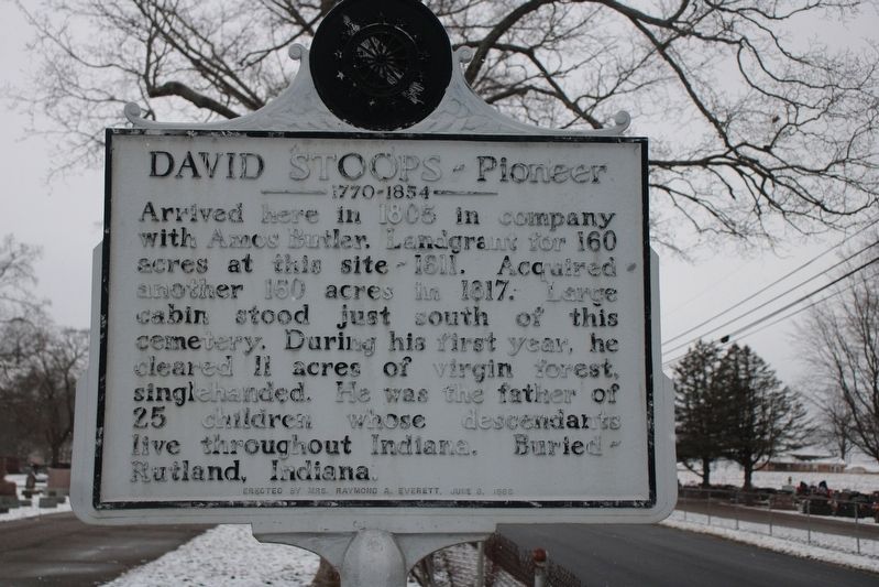 David Stoops - Pioneer 1770-1854 Marker image. Click for full size.