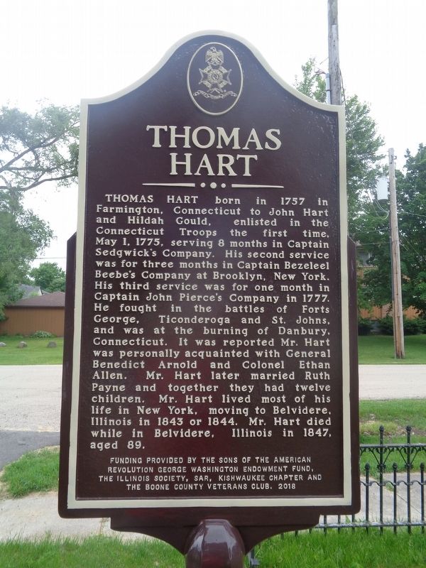 Thomas Hart / Timothy Lewis Marker. Click for full size. Thomas Hart / Timothy Lewis Marker image. Click for full size.