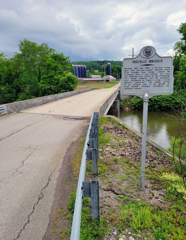 Heckle Bridge Marker. Click for full size. Heckle Bridge Marker image. Click for full size.