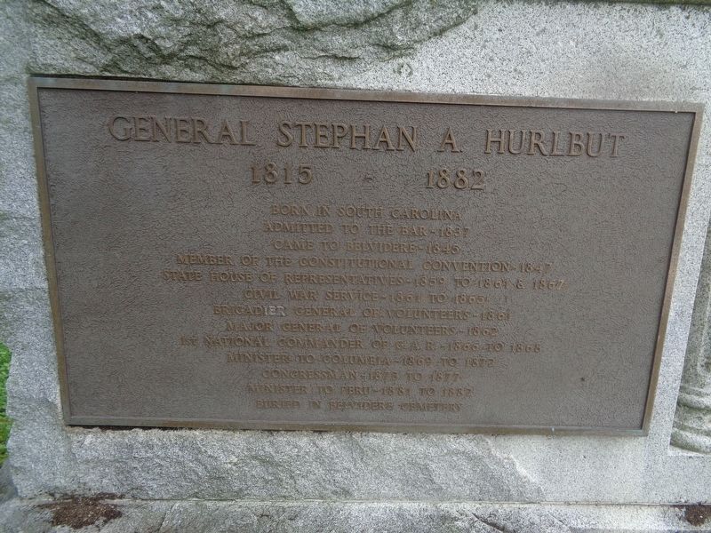 General Stephan A. Hurlbut Marker image. Click for full size.