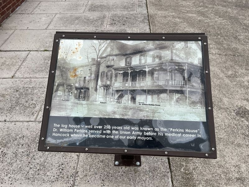 "Perkins House" side of the marker image. Click for full size.