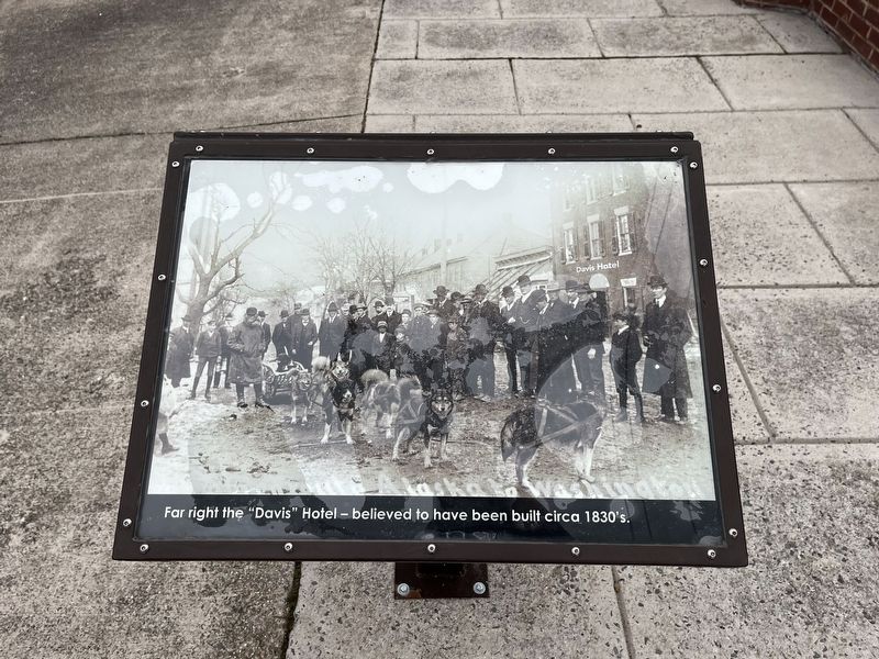 "Davis" Hotel side of the marker. Click for full size. "Davis" Hotel side of the marker image. Click for full size.