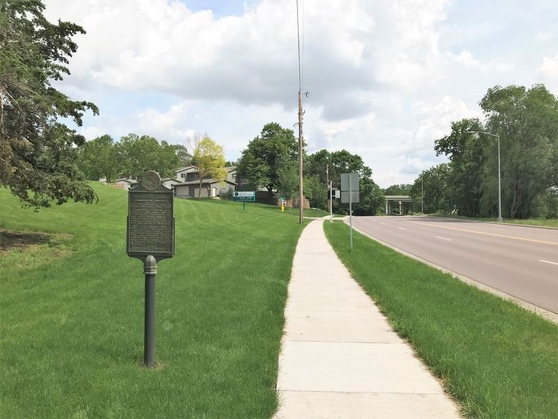 Military Road Marker, from the northwest image. Click for full size.