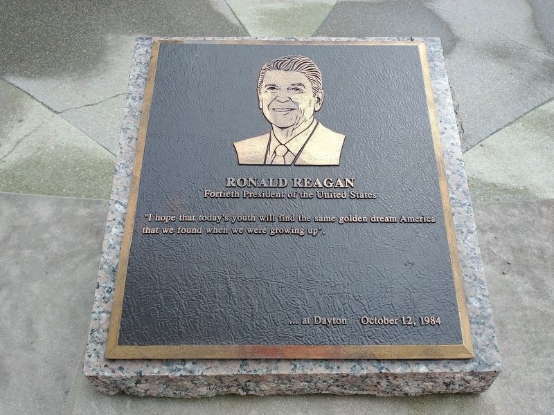 Ronald Reagan Marker. Click for full size. Ronald Reagan Marker image. Click for full size.