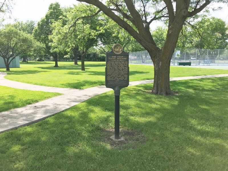 The First "Flying Machine" Marker, from the east. Click for full size. The First "Flying Machine" Marker, from the east image. Click for full size.