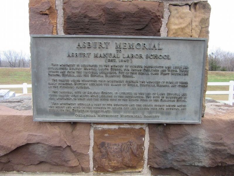 Asbury Memorial Marker. Click for full size. Asbury Memorial Marker image. Click for full size.