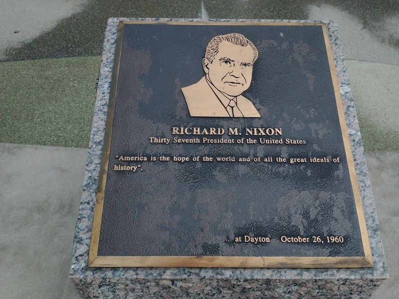 Richard M. Nixon Marker. Click for full size. Richard M. Nixon Marker image. Click for full size.