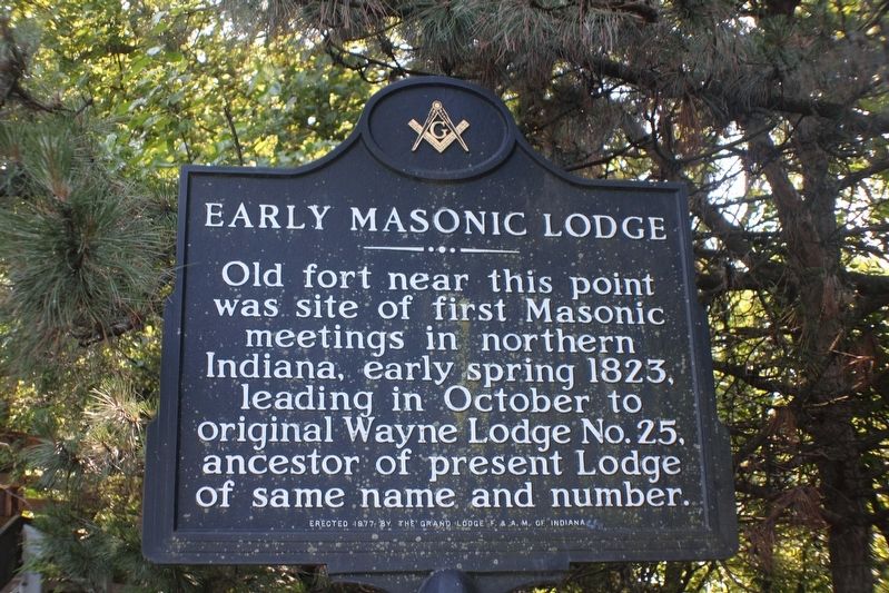 Early Masonic Lodge Marker image. Click for full size.
