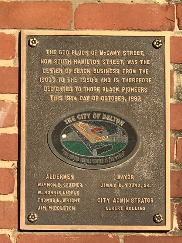 600 Block of McCamy Street Marker image. Click for full size.