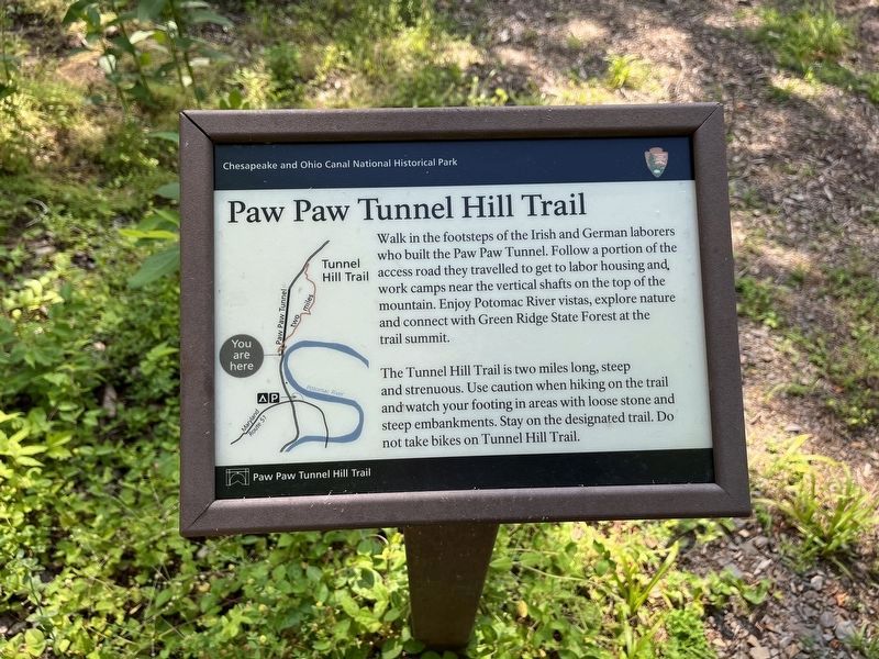 Paw Paw Tunnel Hill Trail Marker image. Click for full size.