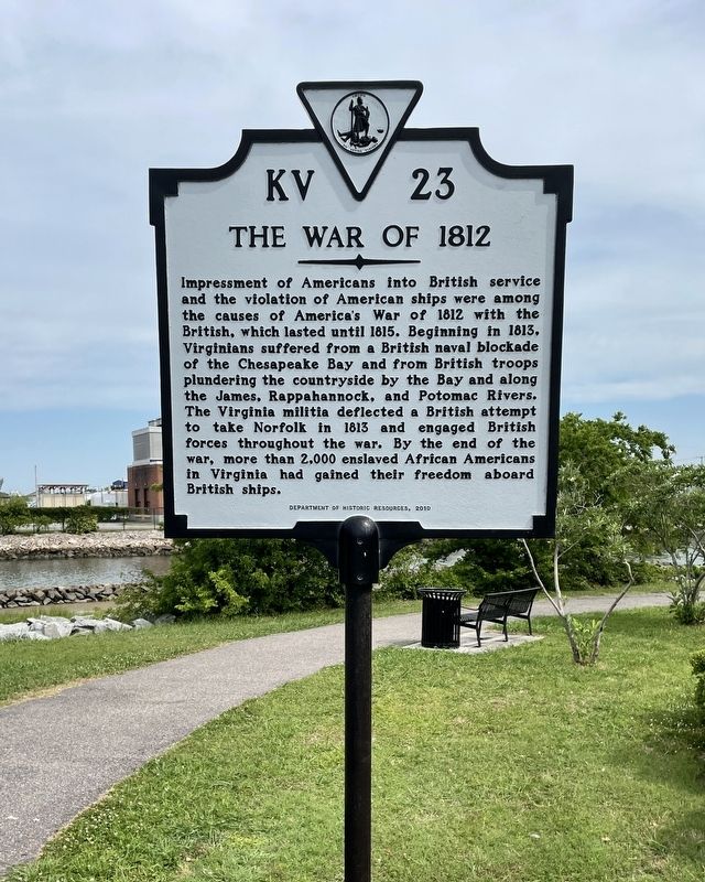 War of 1812 Marker (Side 2) image. Click for full size.