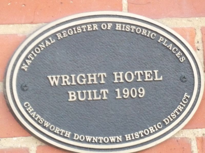 Wright Hotel Marker. Click for full size. Wright Hotel Marker image. Click for full size.