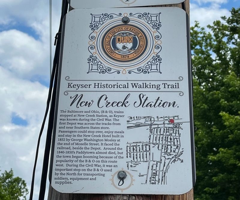 New Creek Station Marker image. Click for full size.