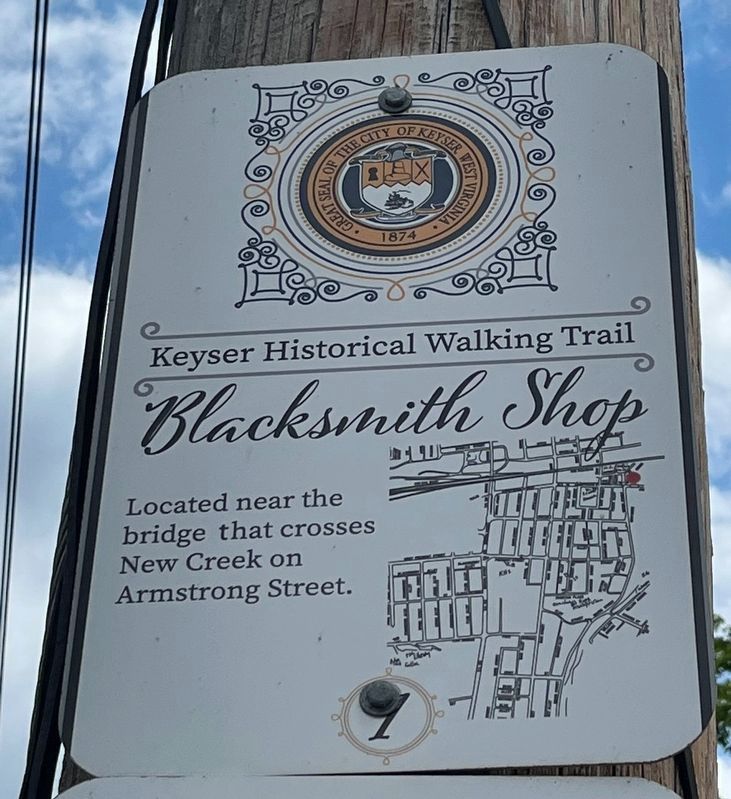 Blacksmith Shop Marker image. Click for full size.