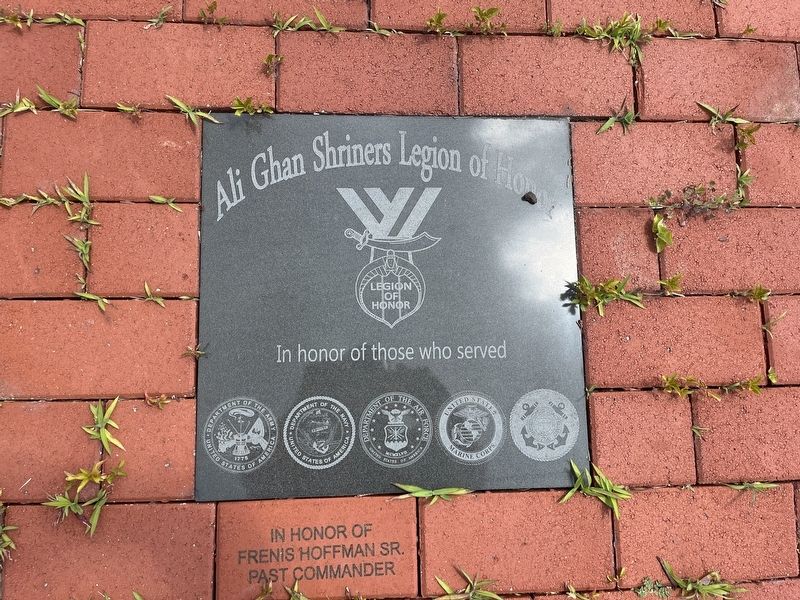 Ali Ghan Shriners Legion of Honor Marker image. Click for full size.