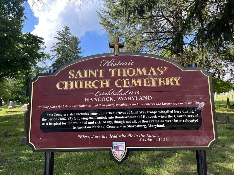 Historic Saint Thomas' Church Cemetery Marker image. Click for full size.