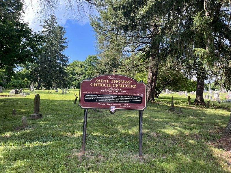 St. Thomas' Church Cemetery image. Click for full size.