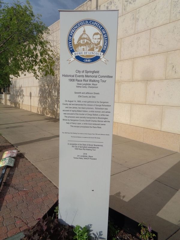 Seventh and Jefferson Streets Marker. Click for full size. Seventh and Jefferson Streets Marker image. Click for full size.