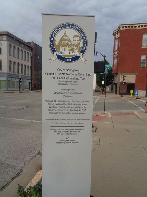 Washington Street Marker. Click for full size. Washington Street Marker image. Click for full size.