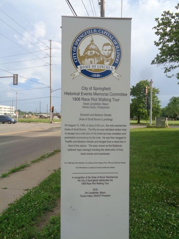 Eleventh and Madison Streets Marker. Click for full size. Eleventh and Madison Streets Marker image. Click for full size.