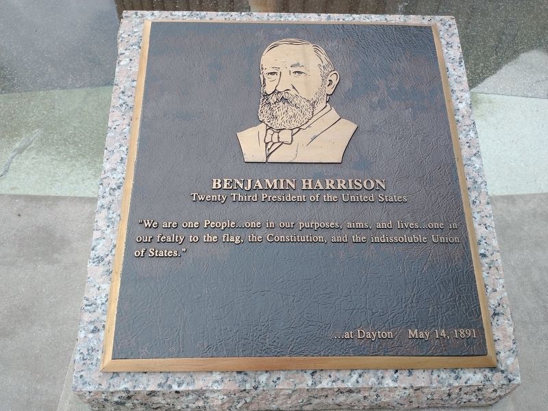 Benjamin Harrison Marker. Click for full size. Benjamin Harrison Marker image. Click for full size.