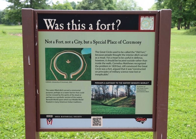 Was this a fort? Marker image. Click for full size.